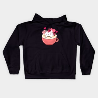 Cute Unicorn Coffee Kids Hoodie